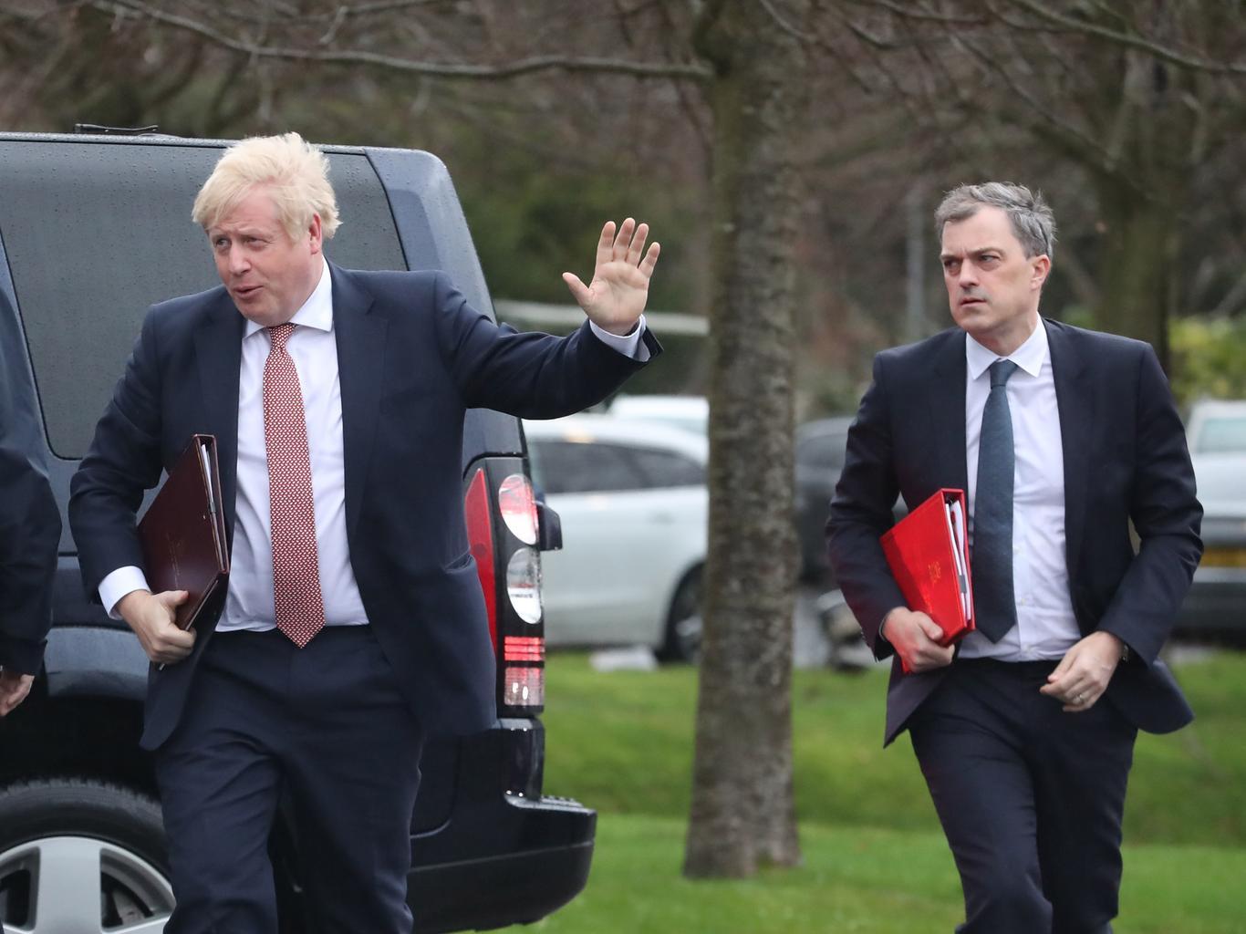 Prime Minister Boris Johnson and Secretary of State for Northern Ireland, Julian Smith