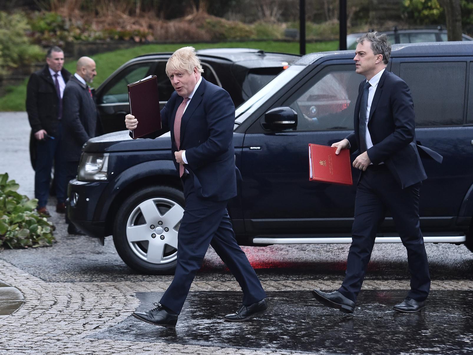 Prime Minister Boris Johnson and Secretary of State for Northern Ireland, Julian Smith