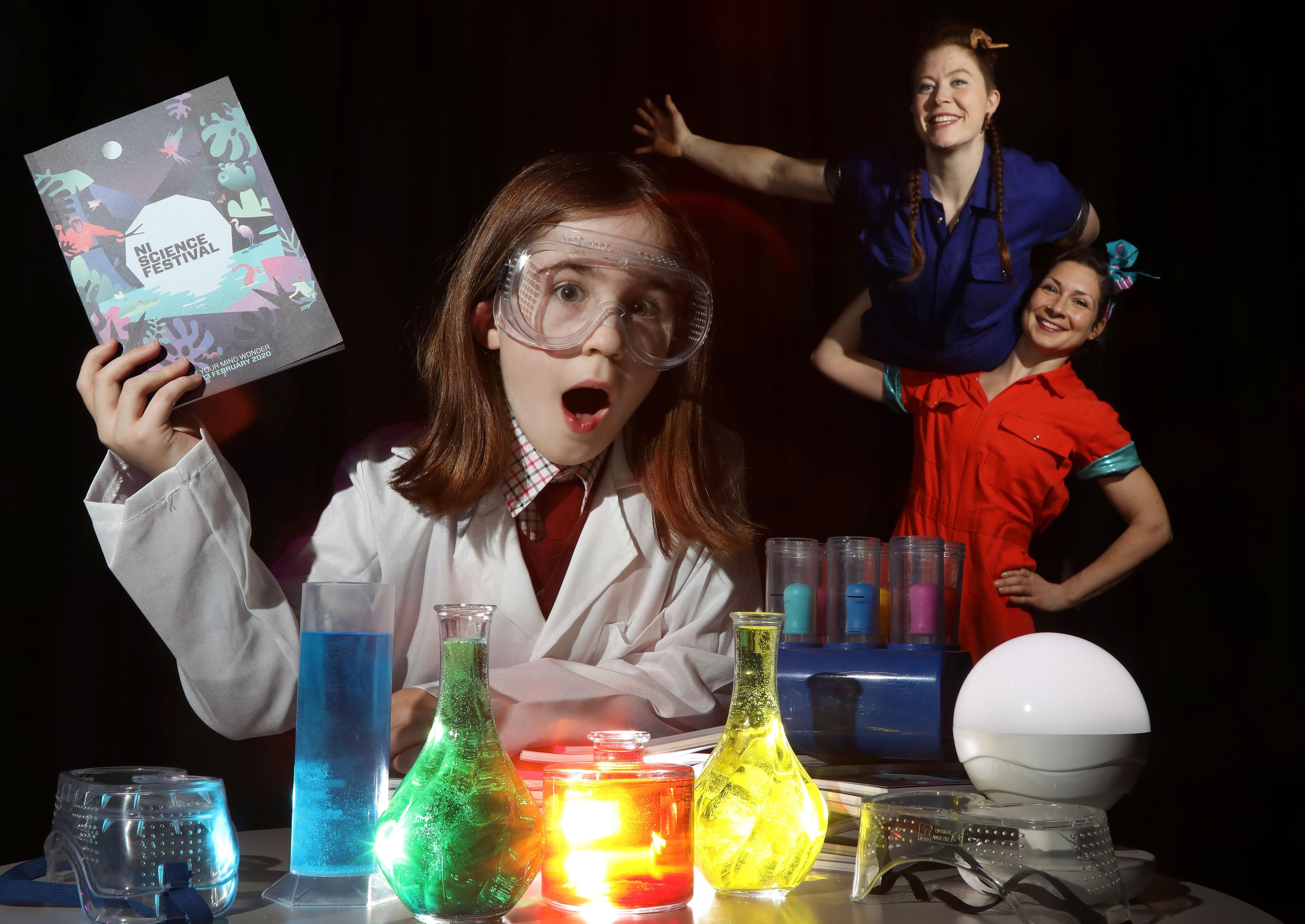 NI Science Festival announces the launch of its 2020 programme at the Crescent Arts Festival, featuring Strong Women Science. The duo will be performing at the festival on 18 February. Pictured Katie Harrison aged 9.