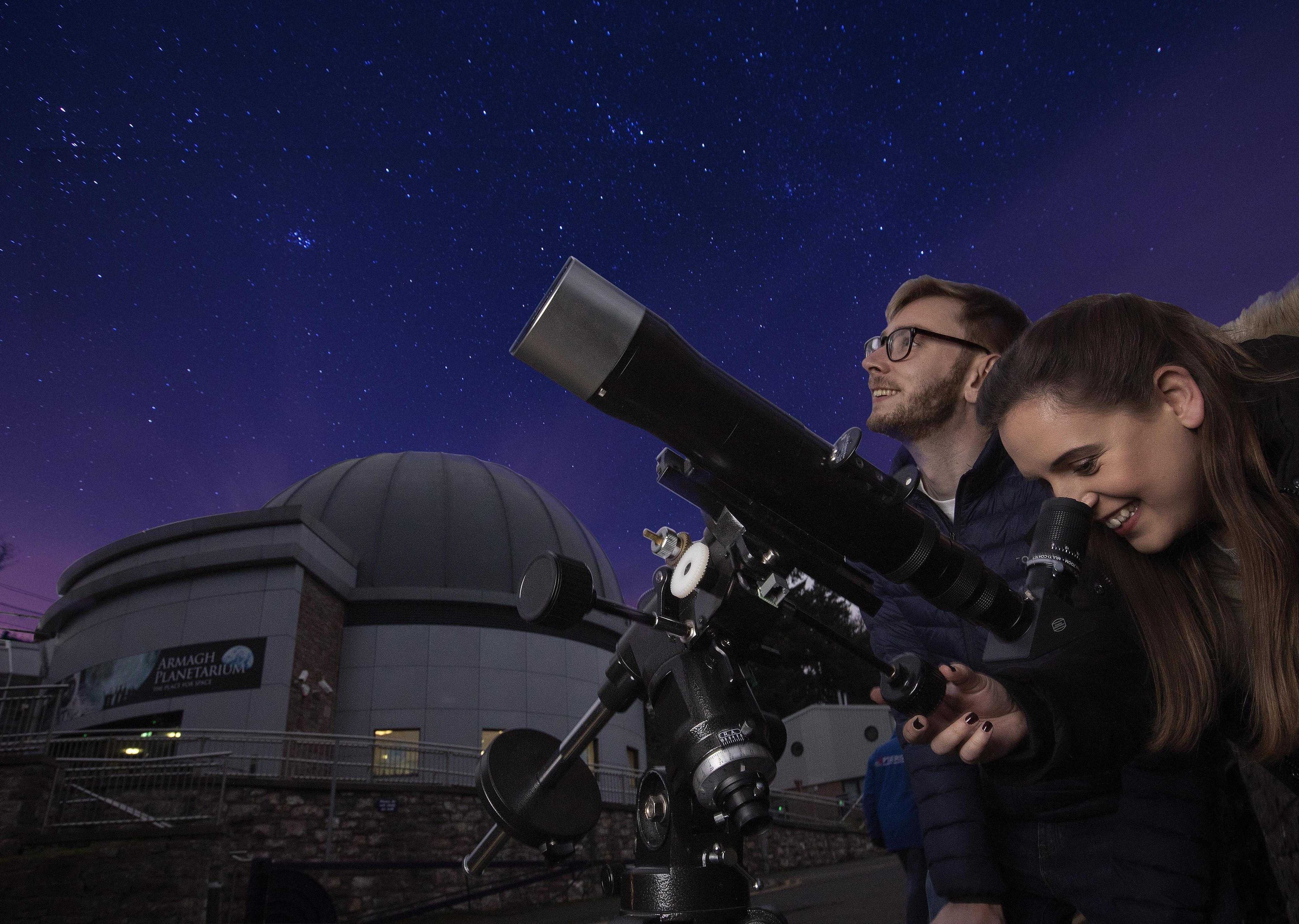 Valentine’s Day StarTracker, Armagh Planetarium, February 14
A Valentine’s Day trip to Armagh Observatory and Planetarium will show the special person in your life that you love them to the stars and back. The Observatory and Planetarium is planning a special StarTracker evening. This is an opportunity for couples to view the cosmos and even track down the Valentine’s Star, otherwise known as Betelgeuse.