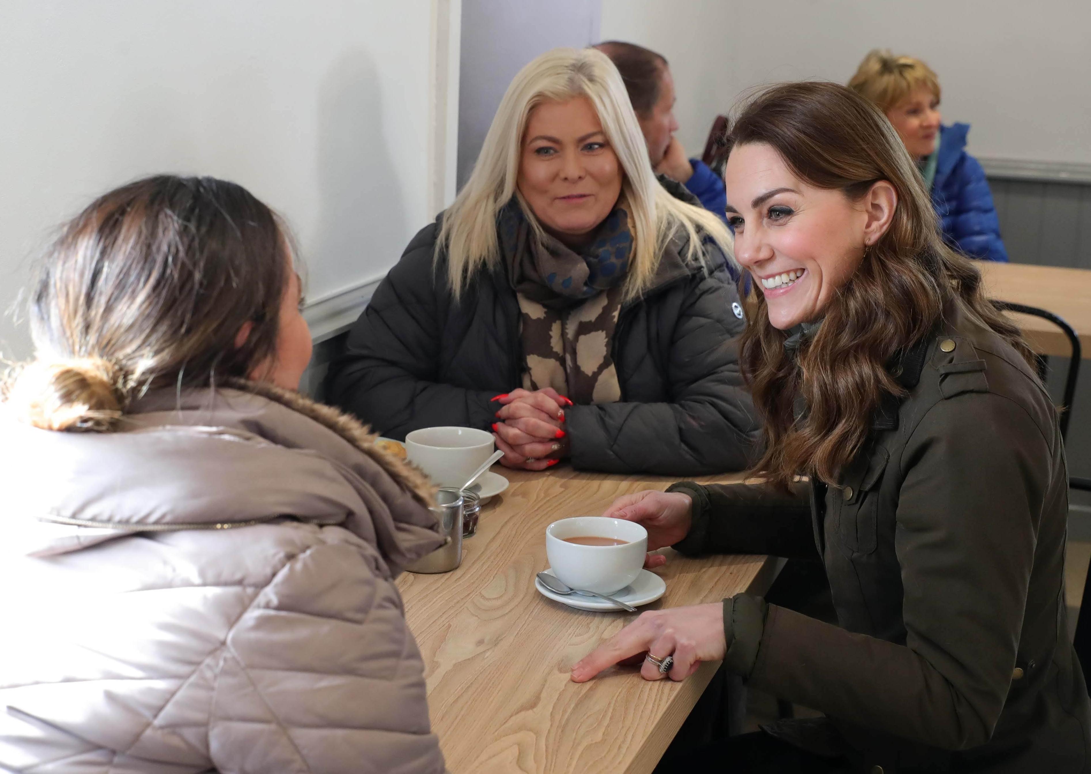 HRH The Duchess of Cambridge pictured at The Ark Open Farm in Newtownards