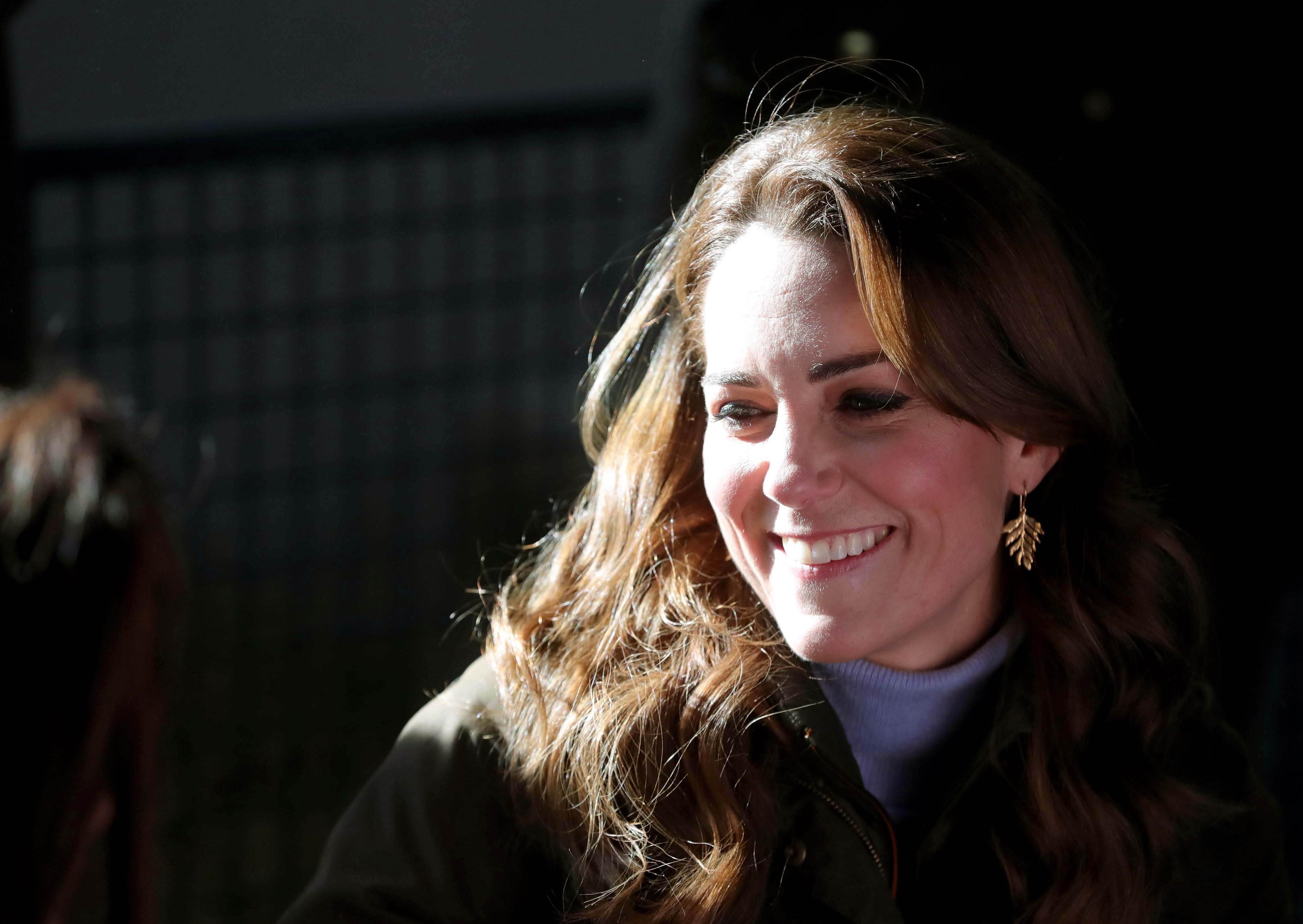 HRH The Duchess of Cambridge pictured at The Ark Open Farm in Newtownard