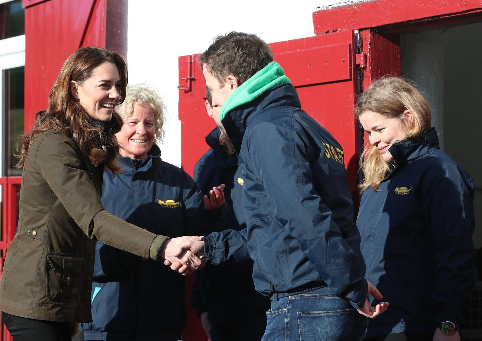 The Duchess of Cambridge during a visit to The Ark Open Farm, at Newtownards, near Belfast